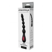 Черный вибромассажер для анальной стимуляции ANAL FLEXI BEADS - 21 см. - Dream Toys