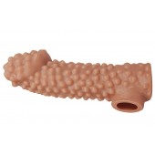 Насадка на фаллос с бугорками - 17,6 см. - KOKOS - в Ноябрьске купить с доставкой