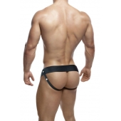 Черный мужской страпон DR. SKIN 6INCH HOLLOW STRAP ON - 16 см. - Blush Novelties - купить с доставкой в Ноябрьске