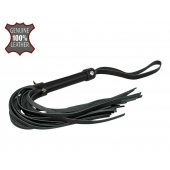 Черная многохвостовая плеть с шипами - 40 см. - Sitabella - купить с доставкой в Ноябрьске