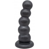 Черная насадка-плаг на харнесс PLATINUM 7 - 19,5 см. - LOVETOY (А-Полимер) - купить с доставкой в Ноябрьске