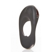 Черное эрекционное виброкольцо с двумя виброэлементами ATOM PLUS - Hot Octopuss - в Ноябрьске купить с доставкой