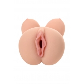 Телесный вибромастурбатор-вагина Clara OnaHole с имитацией груди - KOKOS - в Ноябрьске купить с доставкой