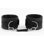 Черные оковы My rules на сцепке - БДСМ Арсенал - купить с доставкой в Ноябрьске