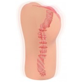 Телесный вибромастурбатор-вагина с рельефом BELLANA AUTO - KOKOS - в Ноябрьске купить с доставкой