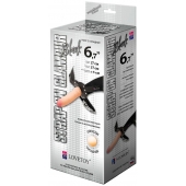 Пояс-трусики с насадкой Glamour - 17 см. - LOVETOY (А-Полимер) - купить с доставкой в Ноябрьске