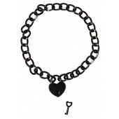 Черный ошейник Embrace с ключиком - Lola Games - купить с доставкой в Ноябрьске