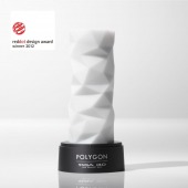 Белый 3D мастурбатор POLYGON - Tenga - в Ноябрьске купить с доставкой