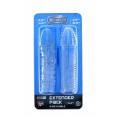 Комплект из 2 прозрачных насадок на пенис PENIS EXTENDER PACK - Dream Toys - в Ноябрьске купить с доставкой
