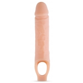 Телесный реалистичный фаллоудлинитель 10 Inch Silicone Cock Sheath Penis Extender - 25,4 см. - Blush Novelties - в Ноябрьске купить с доставкой