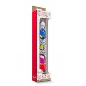 Яркий вибромассажёр с принтом Play Flirty - 17,8 см. - Blush Novelties