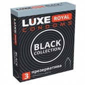 Черные презервативы LUXE Royal Black Collection - 3 шт. - Luxe - купить с доставкой в Ноябрьске