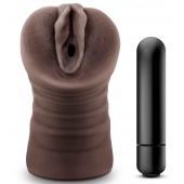 Коричневый мастурбатор-вагина Hot Chocolate Brianna - Blush Novelties - в Ноябрьске купить с доставкой