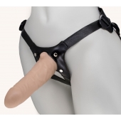 Пустотелый поясной фаллопротез MINI - 17,5 см. - LOVETOY (А-Полимер) - купить с доставкой в Ноябрьске