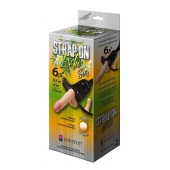 Пояс-трусики с 2 насадками Exotic-Sara - 16,5 см. - LOVETOY (А-Полимер) - купить с доставкой в Ноябрьске