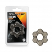 Дымчатое эрекционное кольцо Stay Hard Thick Bead Cock Ring - Blush Novelties - в Ноябрьске купить с доставкой