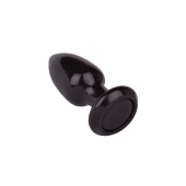 Черная анальная пробка MAGNUM 5 - 8,5 см. - LOVETOY (А-Полимер)