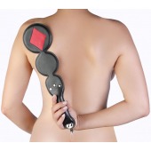 Шлёпалка  Бубны  с анальным плагом - LOVETOY (А-Полимер) - купить с доставкой в Ноябрьске