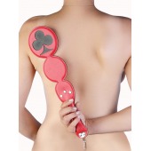 Шлёпалка  Трефы  с анальным плагом - LOVETOY (А-Полимер) - купить с доставкой в Ноябрьске