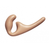 Бежевый безремневой страпон Seduction - 20,5 см. - Lola Games - купить с доставкой в Ноябрьске