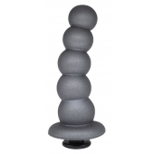 Черная насадка-елочка PLATINUM 6  - 17 см. - LOVETOY (А-Полимер) - купить с доставкой в Ноябрьске