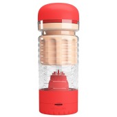 Вибромастурбатор-вагина Emily в красной колбе - Baile - в Ноябрьске купить с доставкой