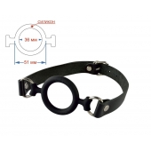 Черный кляп-рамка на регулируемых ремешках - Sitabella - купить с доставкой в Ноябрьске