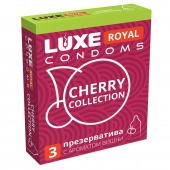 Презервативы с ароматом вишни LUXE Royal Cherry Collection - 3 шт. - Luxe - купить с доставкой в Ноябрьске