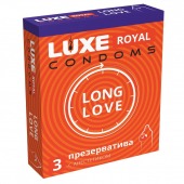 Презервативы с продлевающим эффектом LUXE Royal Long Love - 3 шт. - Luxe - купить с доставкой в Ноябрьске