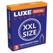 Презервативы увеличенного размера LUXE Royal XXL Size - 3 шт. - Luxe - купить с доставкой в Ноябрьске