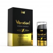 Жидкий интимный гель с эффектом вибрации Vibration! Vodka Energy - 15 мл. - INTT - купить с доставкой в Ноябрьске