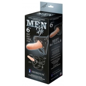 Телесный пустотелый харнесс MEN Style - 17,5 см. - LOVETOY (А-Полимер) - купить с доставкой в Ноябрьске