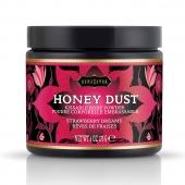 Пудра для тела Honey Dust Body Powder с ароматом клубники - 170 гр. - Kama Sutra - купить с доставкой в Ноябрьске