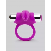 Лиловое виброкольцо с пультом ДУ Remote Control Cock Ring - Happy Rabbit - в Ноябрьске купить с доставкой