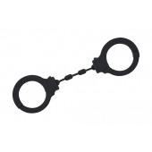 Черные силиконовые поножи Limitation - Lola Games - купить с доставкой в Ноябрьске