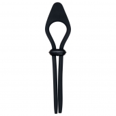 Черное эрекционное лассо с вибропулей Black Tie Affair - Zero Tolerance - в Ноябрьске купить с доставкой