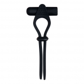 Черное эрекционное лассо с вибропулей Black Tie Affair - Zero Tolerance - в Ноябрьске купить с доставкой