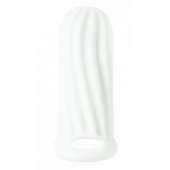 Белый фаллоудлинитель Homme Wide - 11 см. - Lola Games - в Ноябрьске купить с доставкой