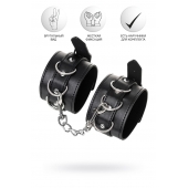Черные оковы Anonymo из искусственной кожи - ToyFa - купить с доставкой в Ноябрьске