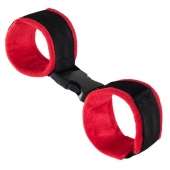 Красно-черные велюровые оковы Anonymo - ToyFa - купить с доставкой в Ноябрьске