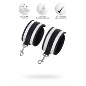 Серебристо-черные наручники Anonymo - ToyFa - купить с доставкой в Ноябрьске