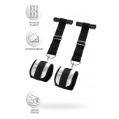 Черно-серебристые фиксаторы для рук на дверь Anonymo - ToyFa - купить с доставкой в Ноябрьске