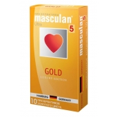 Презервативы Masculan Ultra Gold с золотым напылением и ароматом ванили - 10 шт. - Masculan - купить с доставкой в Ноябрьске