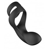 Черное эрекционное кольцо Benedict для стимуляции промежности - Svakom - в Ноябрьске купить с доставкой