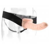 Полый страпон 8  Hollow Strap-On телесного цвета - 19 см. - Pipedream - купить с доставкой в Ноябрьске