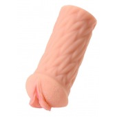 Телесный реалистичный мастурбатор-вагина Elegance.005 с вибрацией - KOKOS - в Ноябрьске купить с доставкой