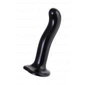 Черный стимулятор для пар P G-Spot Dildo Size M - 18 см. - Strap-on-me - в Ноябрьске купить с доставкой