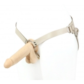 Поясной фаллоимитатор с мошонкой телесного цвета - 18 см. - LOVETOY (А-Полимер) - купить с доставкой в Ноябрьске