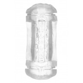 Прозрачный двусторонний мастурбатор Sophia - вагина и анус - Dream Toys - в Ноябрьске купить с доставкой