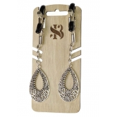 Изысканные зажимы на соски с подвесками  Шахерезада - Sitabella - купить с доставкой в Ноябрьске